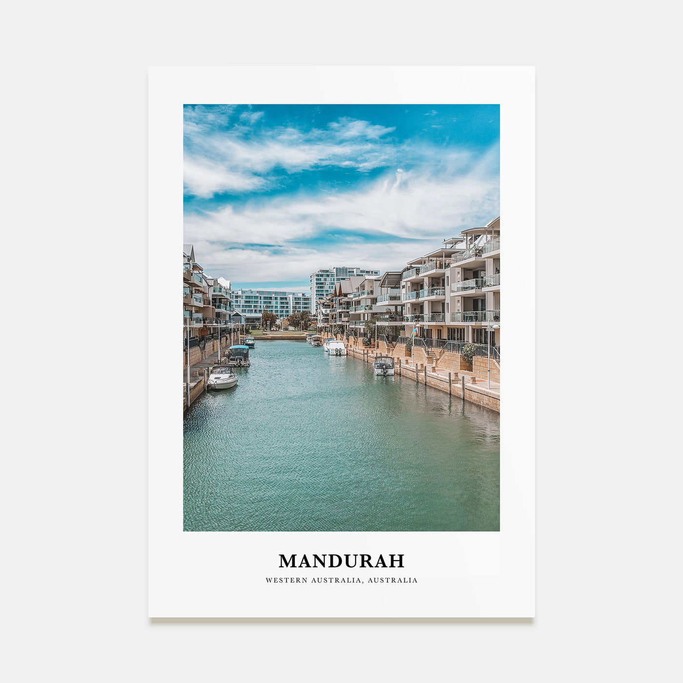 Mandurah Portrait Color Poster