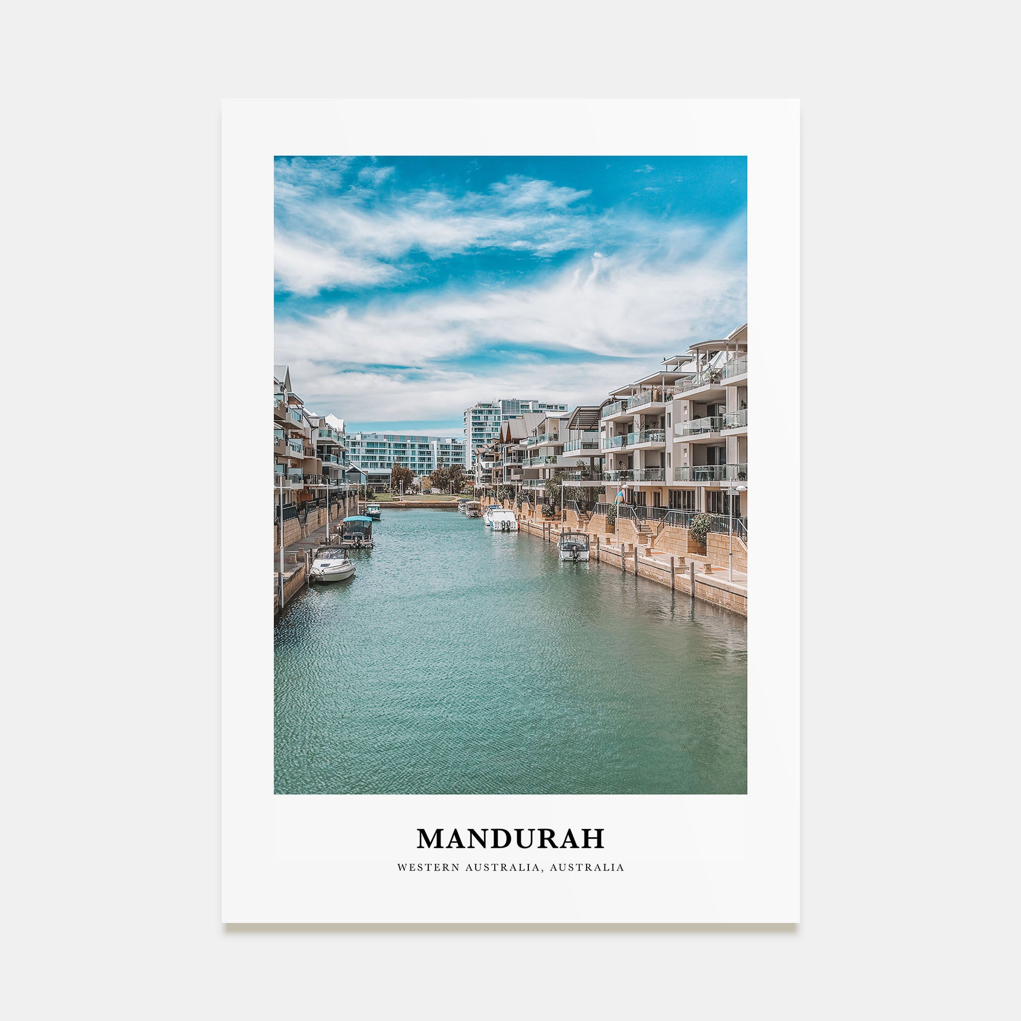 Mandurah Portrait Color Poster