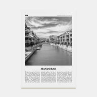 Mandurah Travel B&W Poster