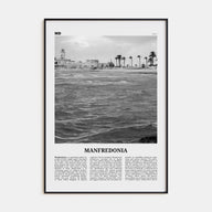 Manfredonia Travel B&W Poster
