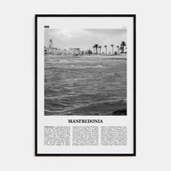Manfredonia Travel B&W Poster