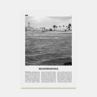 Manfredonia Travel B&W Poster