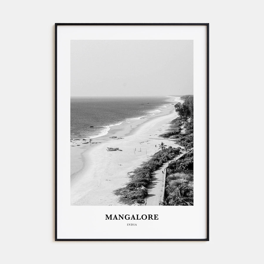 Mangalore Portrait B&W Poster