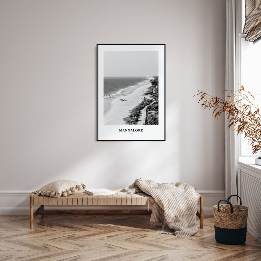 Mangalore Portrait B&W Poster