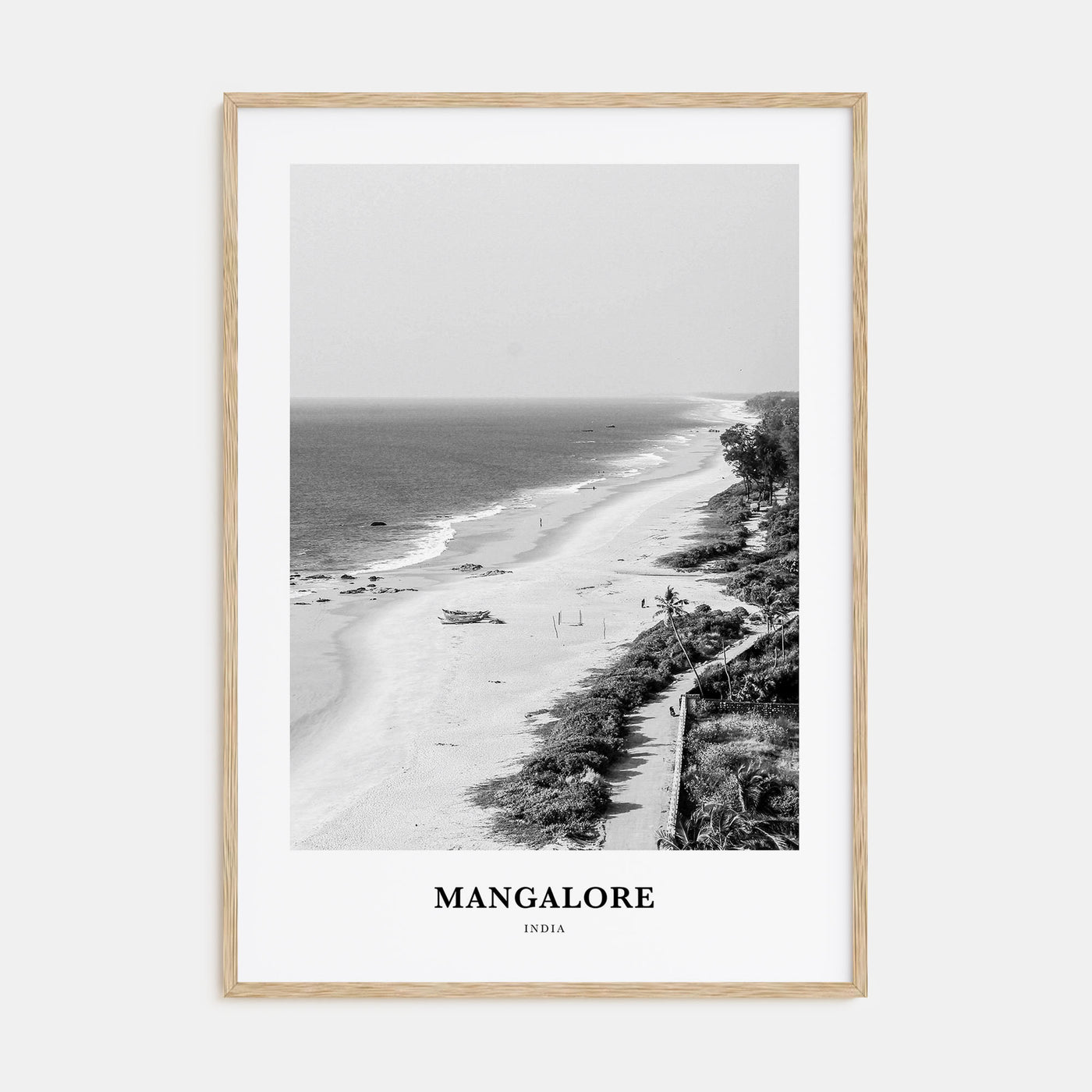 Mangalore Portrait B&W Poster