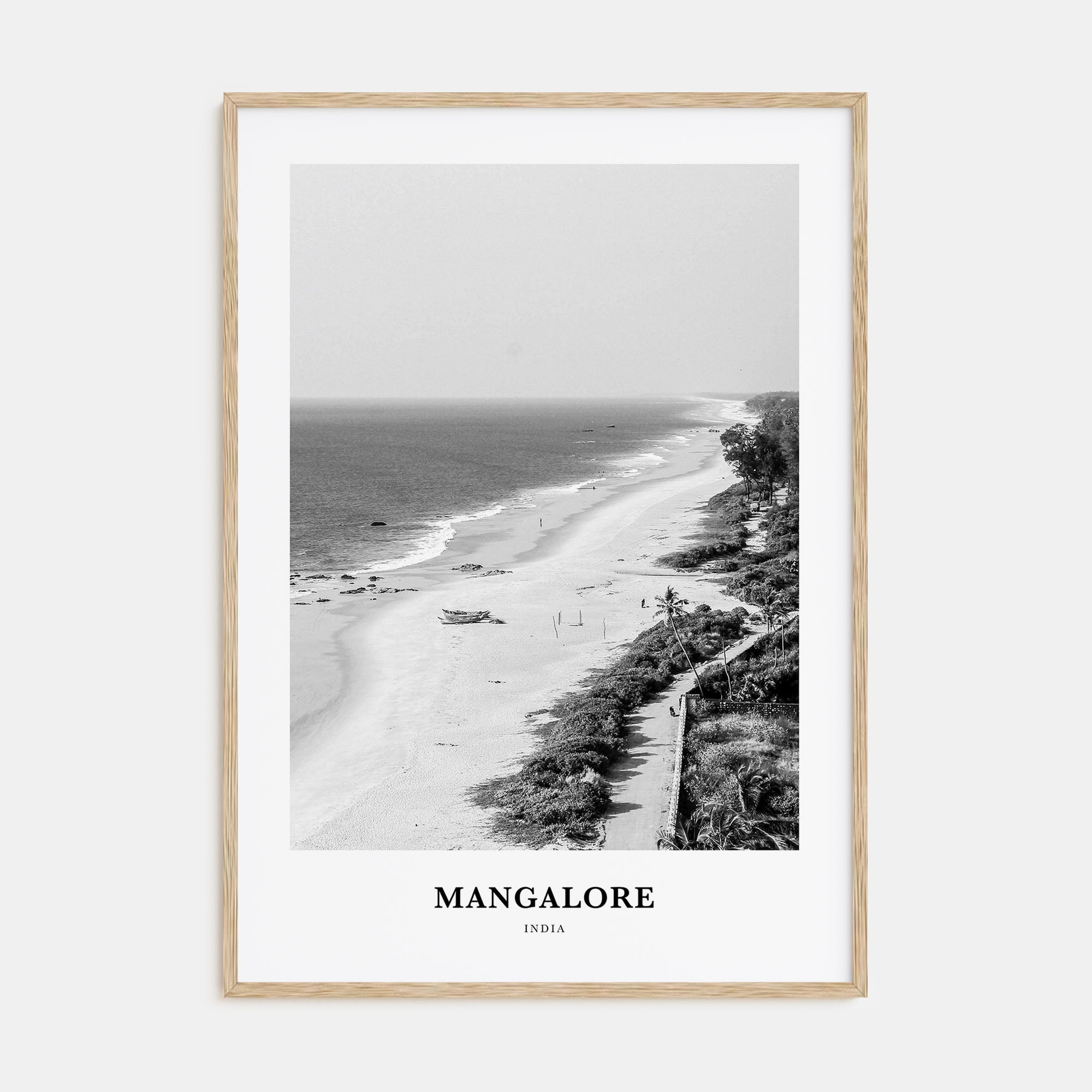 Mangalore Portrait B&W Poster