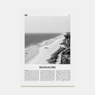 Mangalore Travel B&W Poster