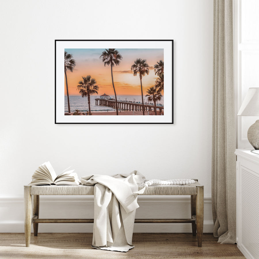 Manhattan Beach Landscape Color Poster