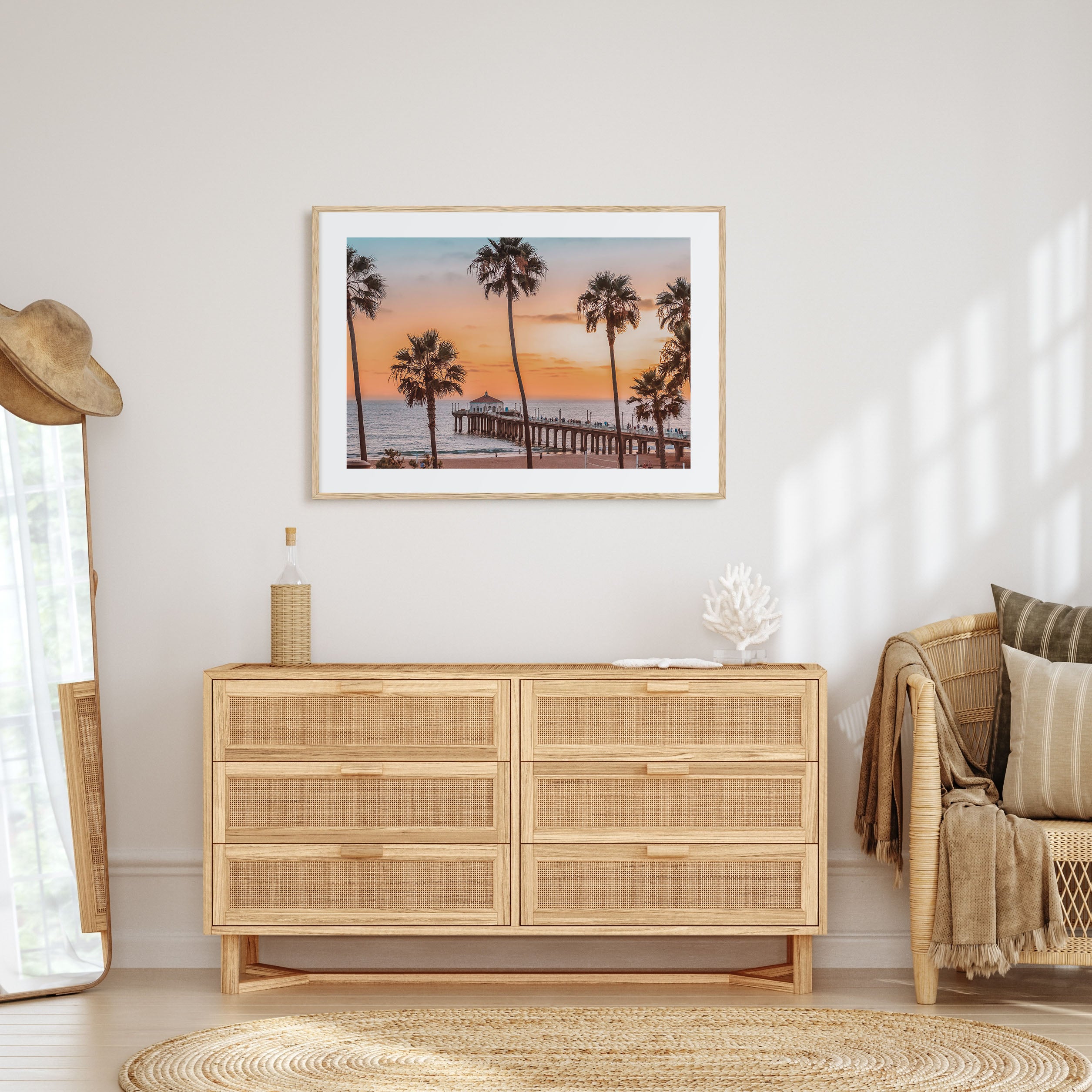 Manhattan Beach Landscape Color Poster