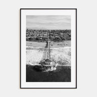 Manhattan Beach Photo B&W No 1 Poster