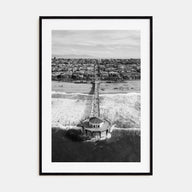 Manhattan Beach Photo B&W No 1 Poster
