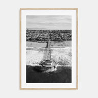 Manhattan Beach Photo B&W No 1 Poster