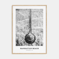 Manhattan Beach Portrait B&W Poster