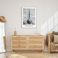 Manhattan Beach Portrait B&W Poster