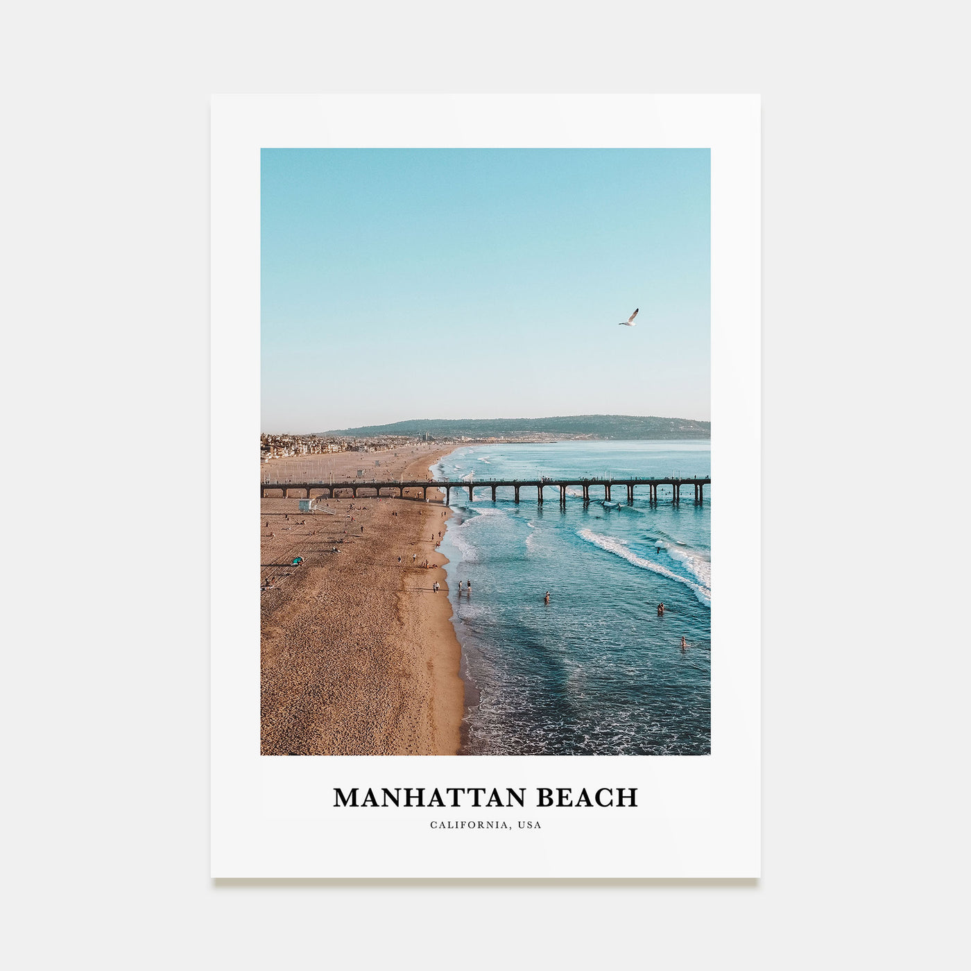 Manhattan Beach Portrait Color Poster