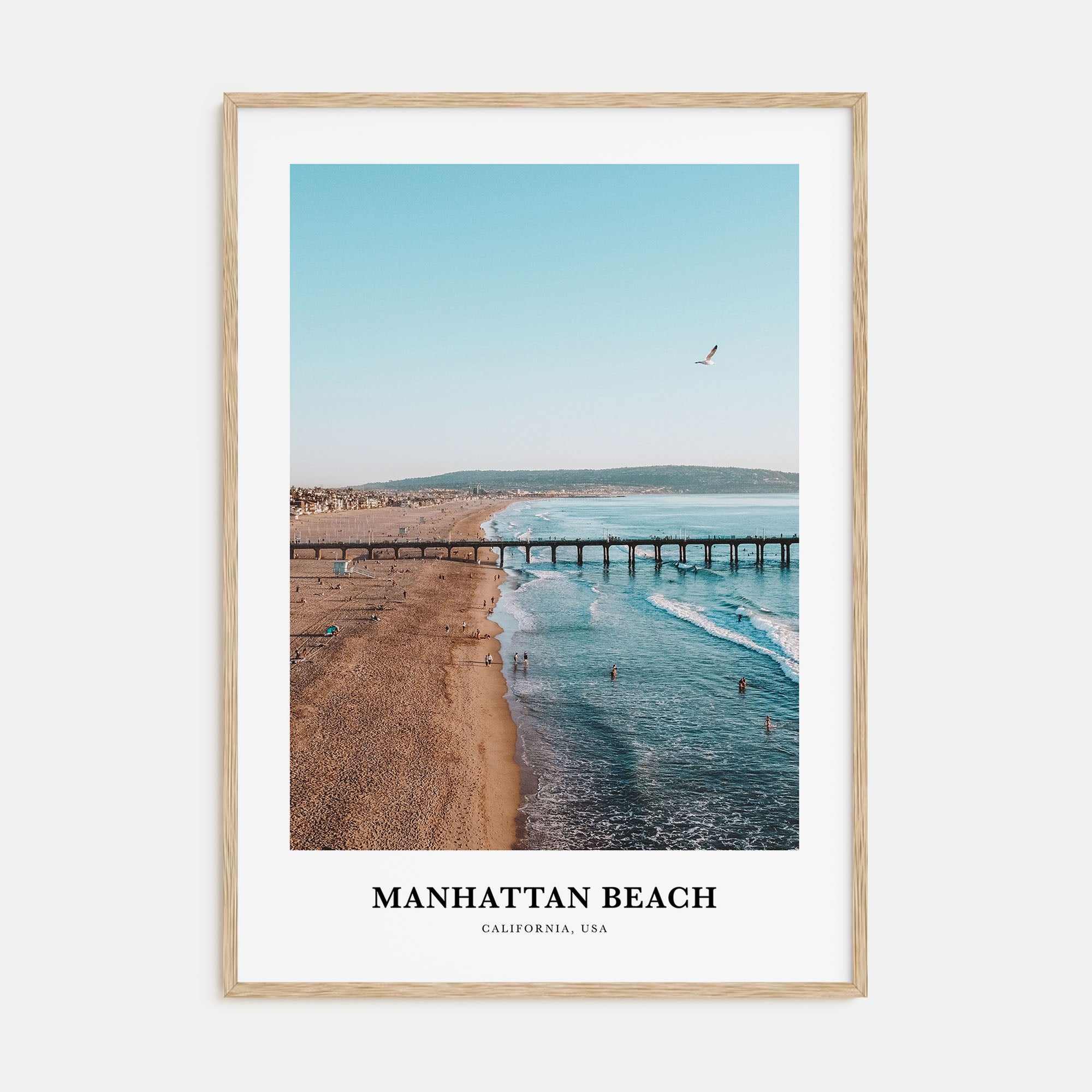 Manhattan Beach Portrait Color Poster