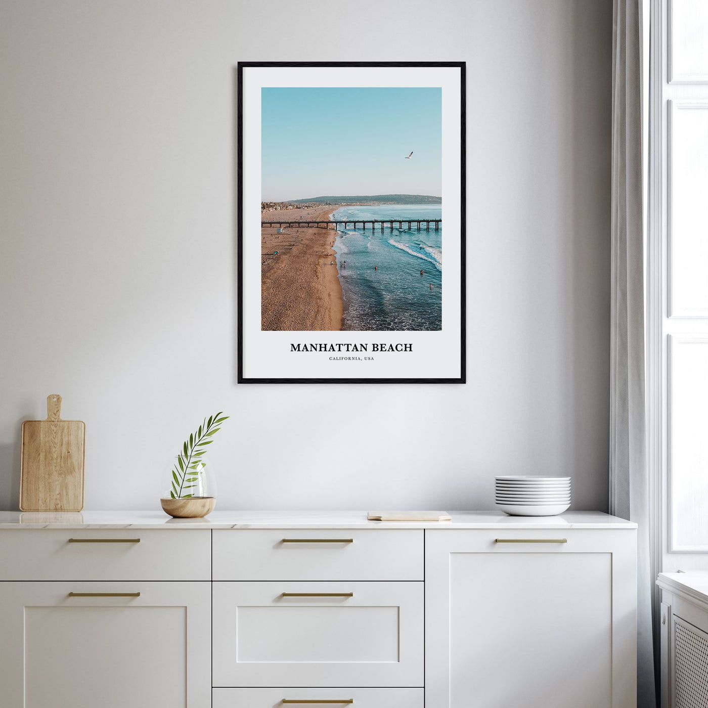 Manhattan Beach Portrait Color Poster