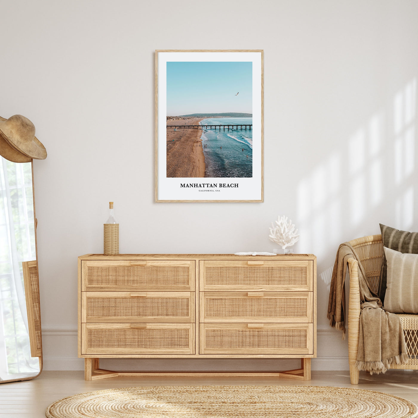 Manhattan Beach Portrait Color Poster