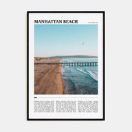 Manhattan Beach Travel Color Poster