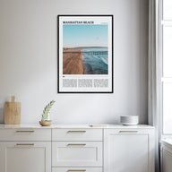 Manhattan Beach Travel Color Poster