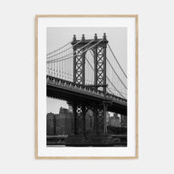 Manhattan Bridge Photo B&W Poster