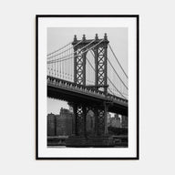 Manhattan Bridge Photo B&W Poster