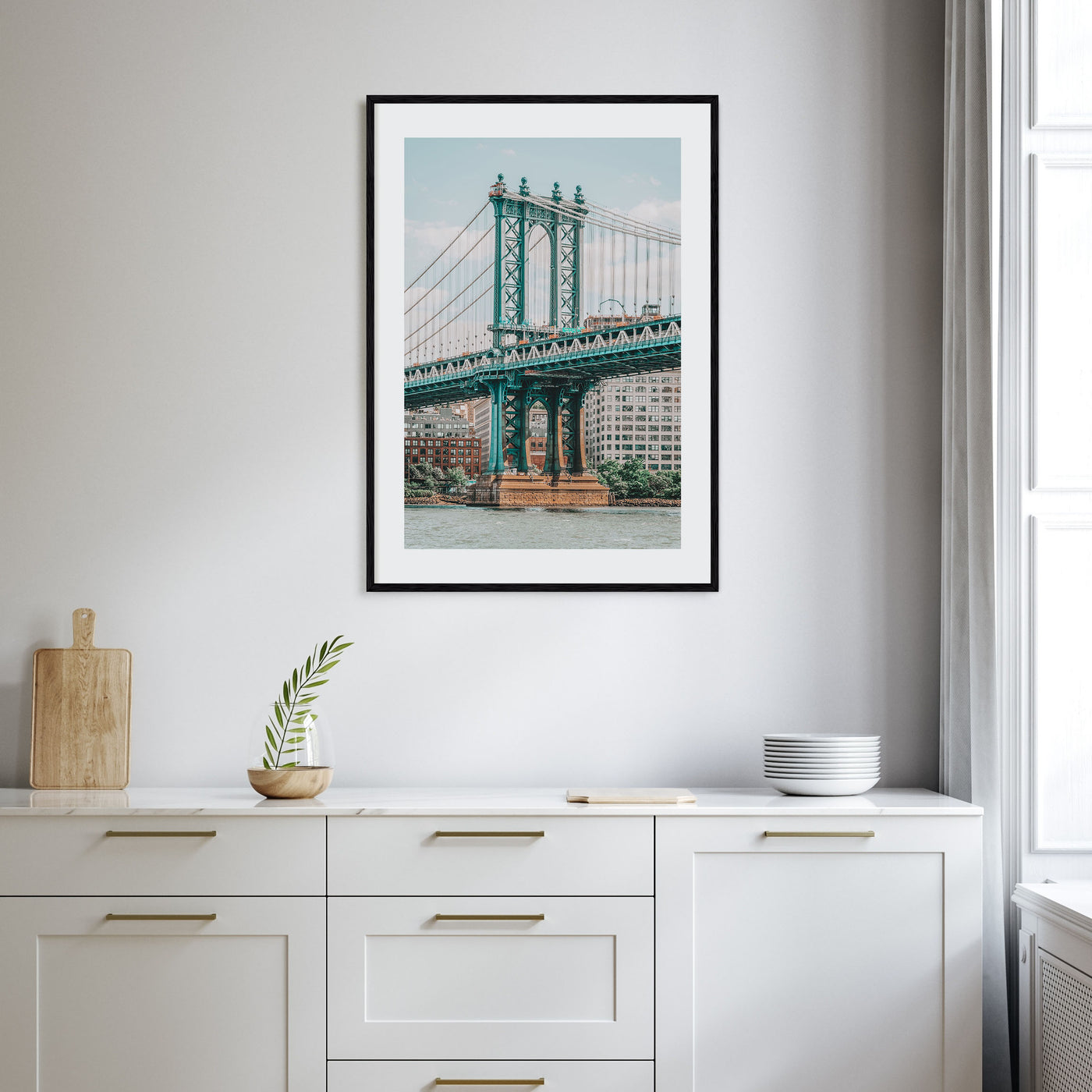 Manhattan Bridge Photo Color No 1 Poster