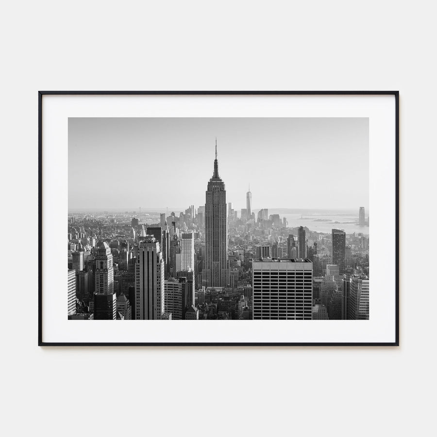 Manhattan Landscape B&W Poster