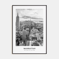 Manhattan Portrait B&W Poster