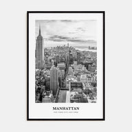 Manhattan Portrait B&W Poster