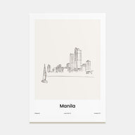 Manila Drawn Poster