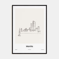 Manila Drawn Poster