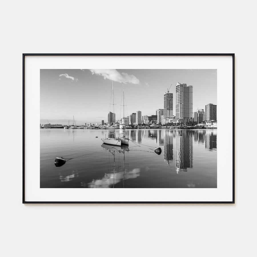 Manila Landscape B&W Poster