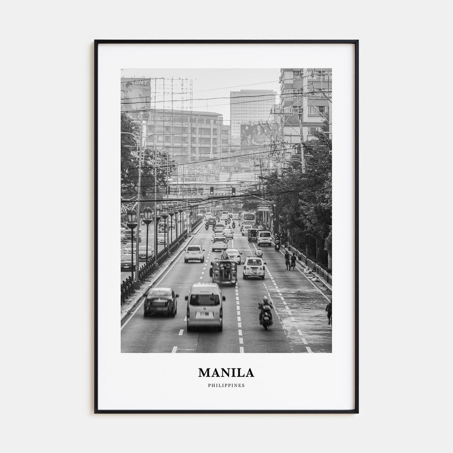 Manila Portrait B&W No 1 Poster
