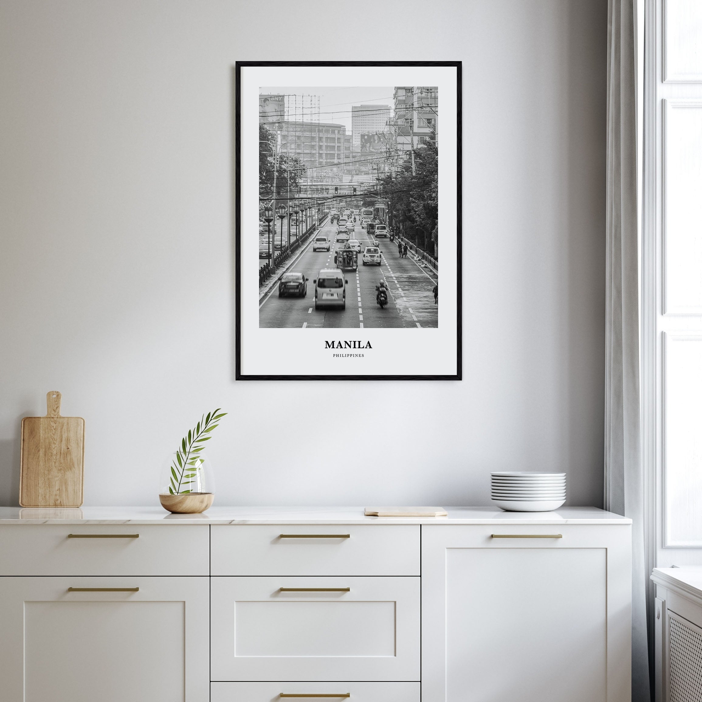 Manila Portrait B&W No 1 Poster