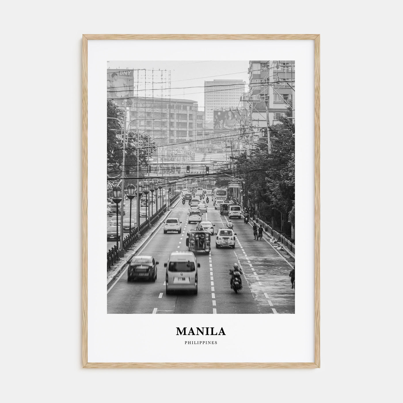 Manila Portrait B&W No 1 Poster