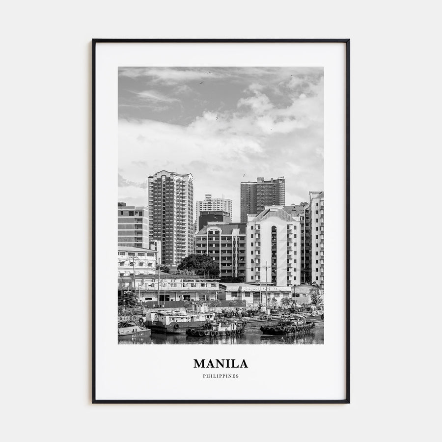 Manila Portrait B&W No 2 Poster