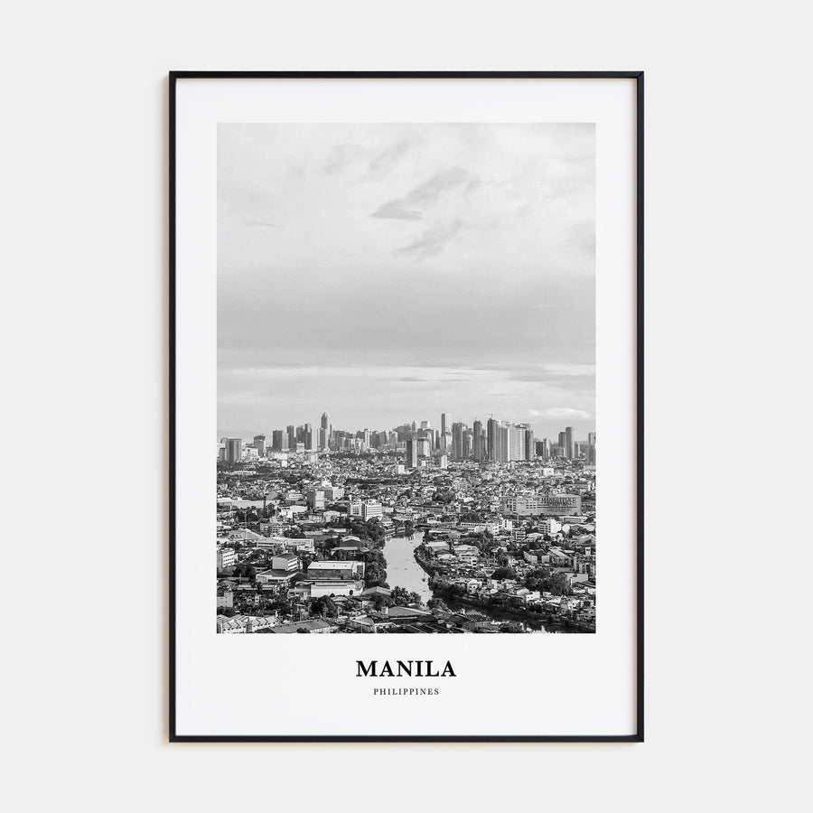 Manila Portrait B&W No 3 Poster