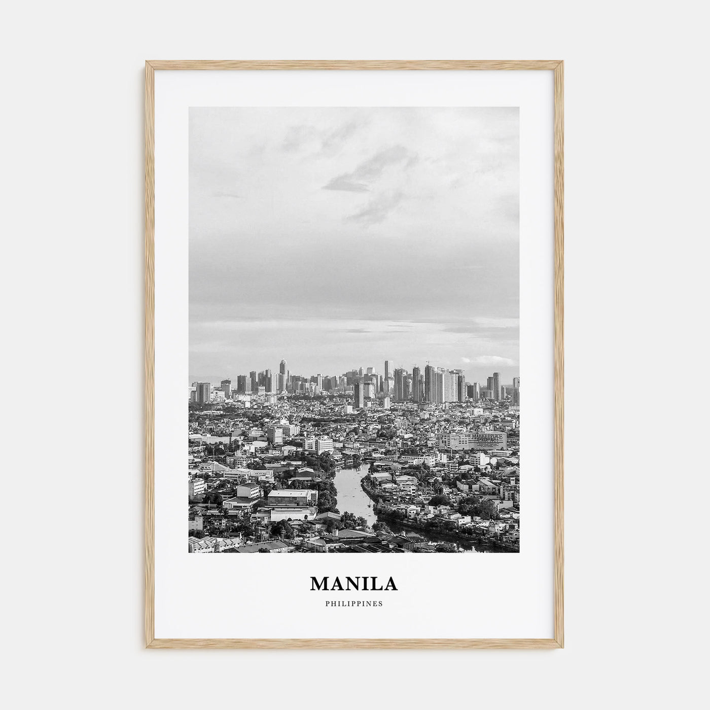 Manila Portrait B&W No 3 Poster