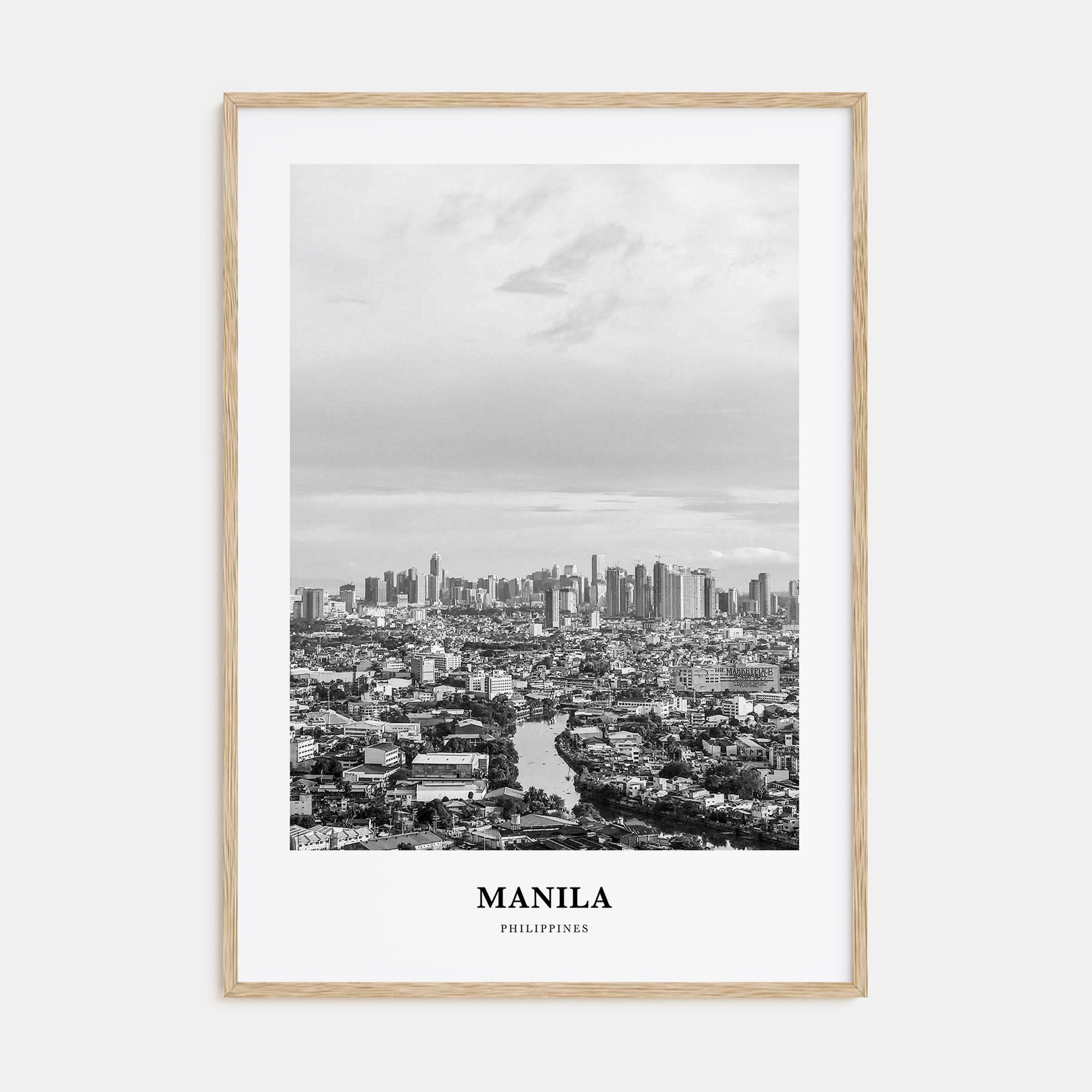 Manila Portrait B&W No 3 Poster