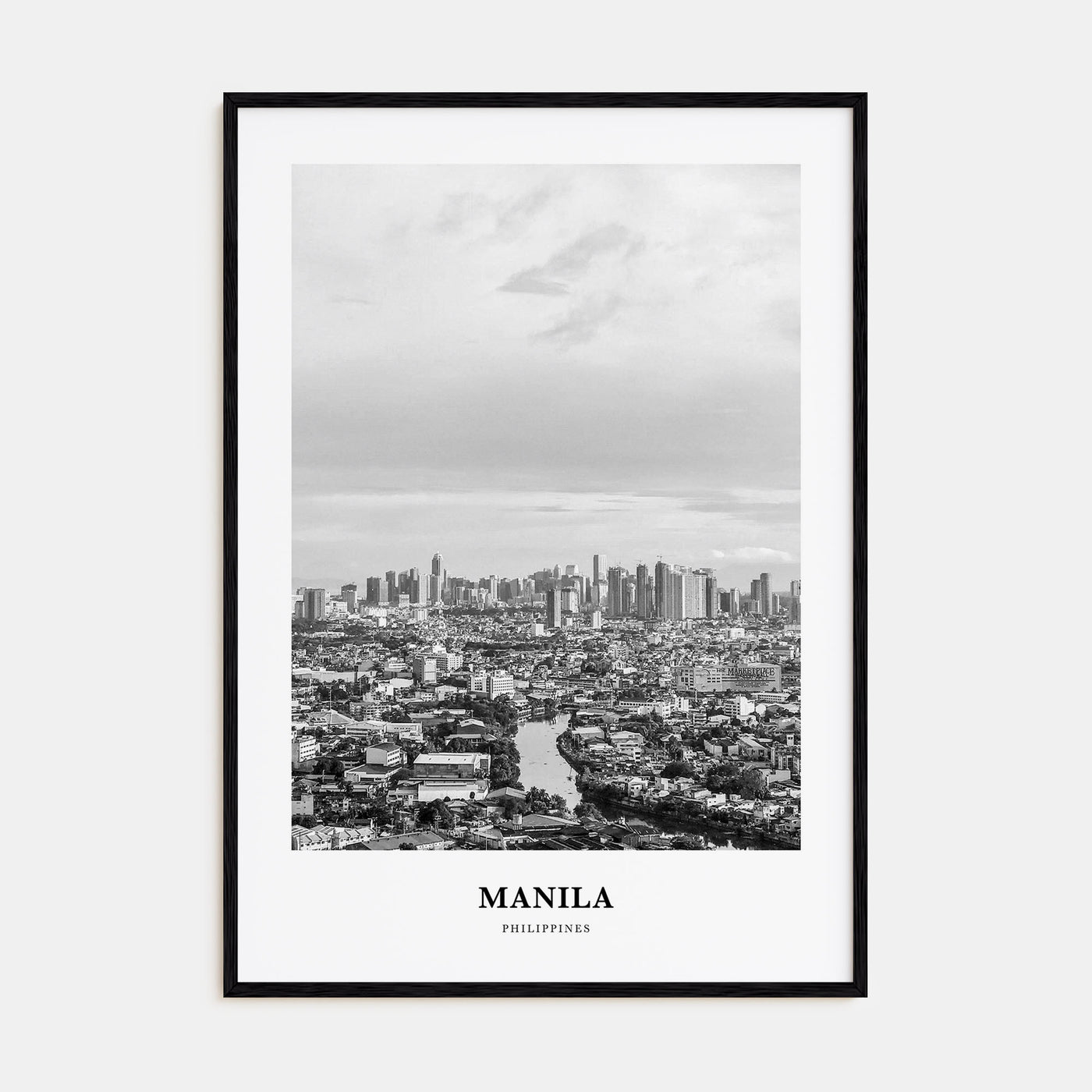 Manila Portrait B&W No 3 Poster