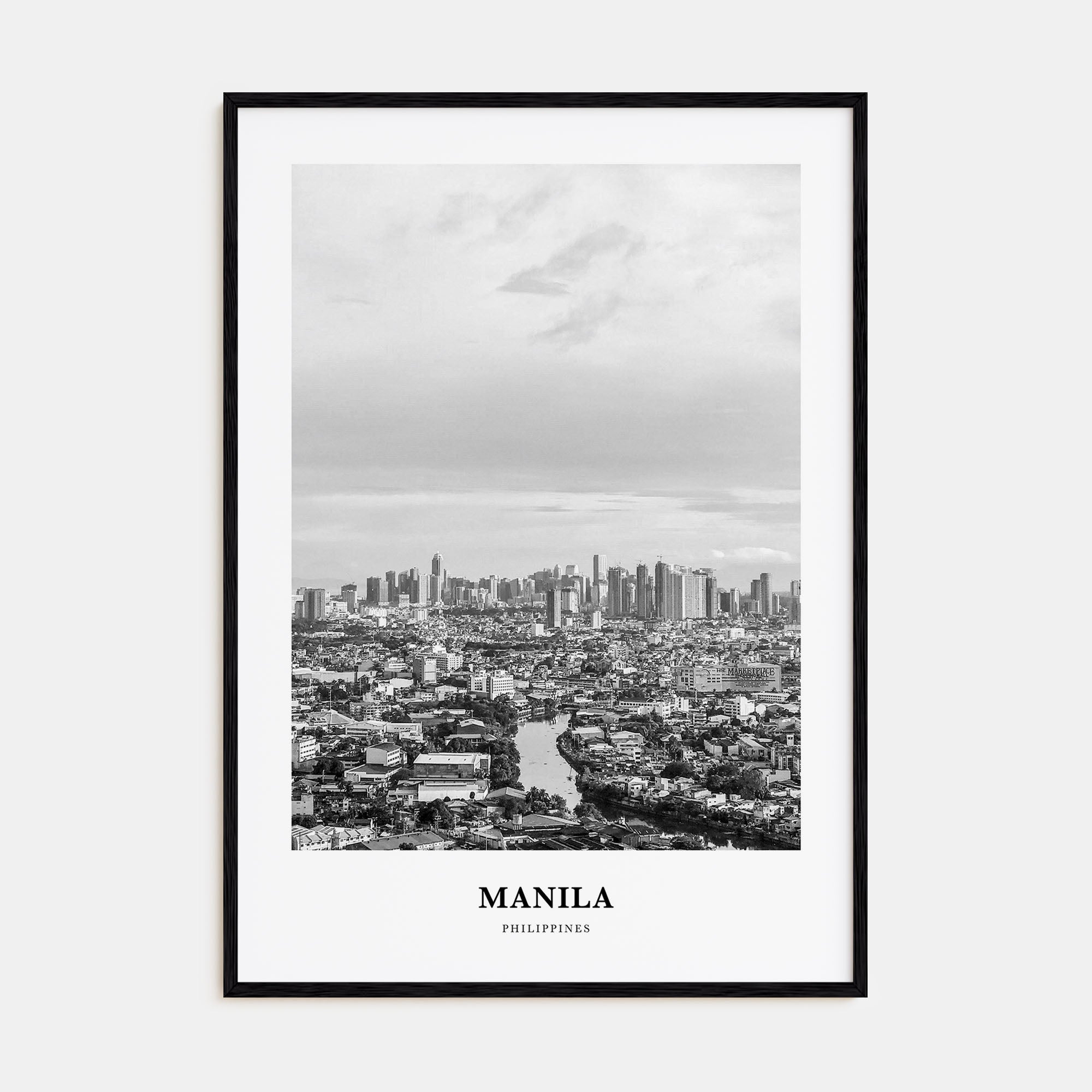 Manila Portrait B&W No 3 Poster