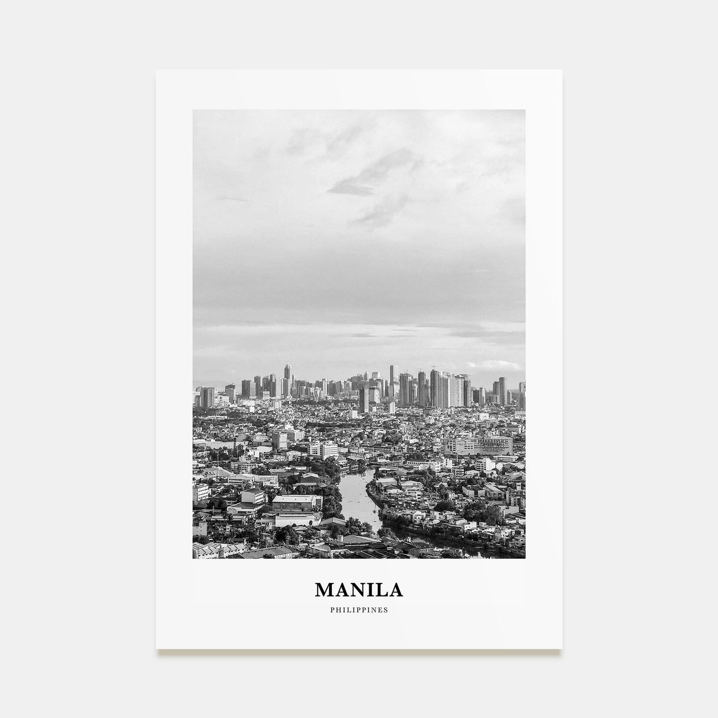 Manila Portrait B&W No 3 Poster