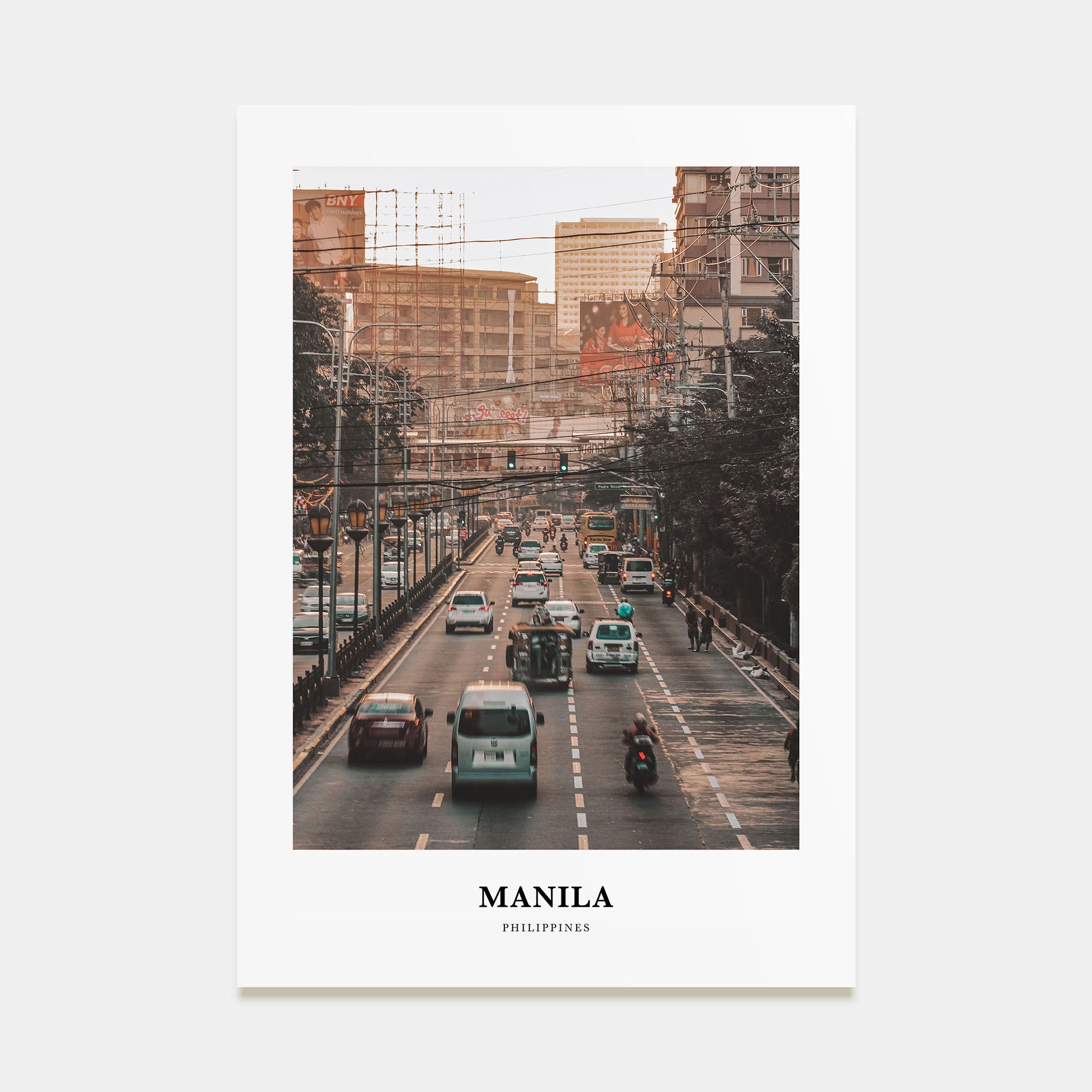 Manila Portrait Color Poster