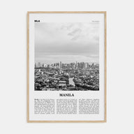 Manila Travel B&W No 2 Poster