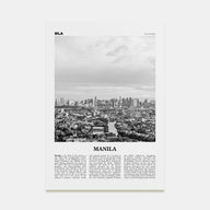 Manila Travel B&W No 2 Poster