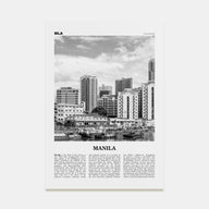 Manila Travel B&W No 3 Poster