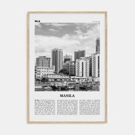 Manila Travel B&W No 3 Poster