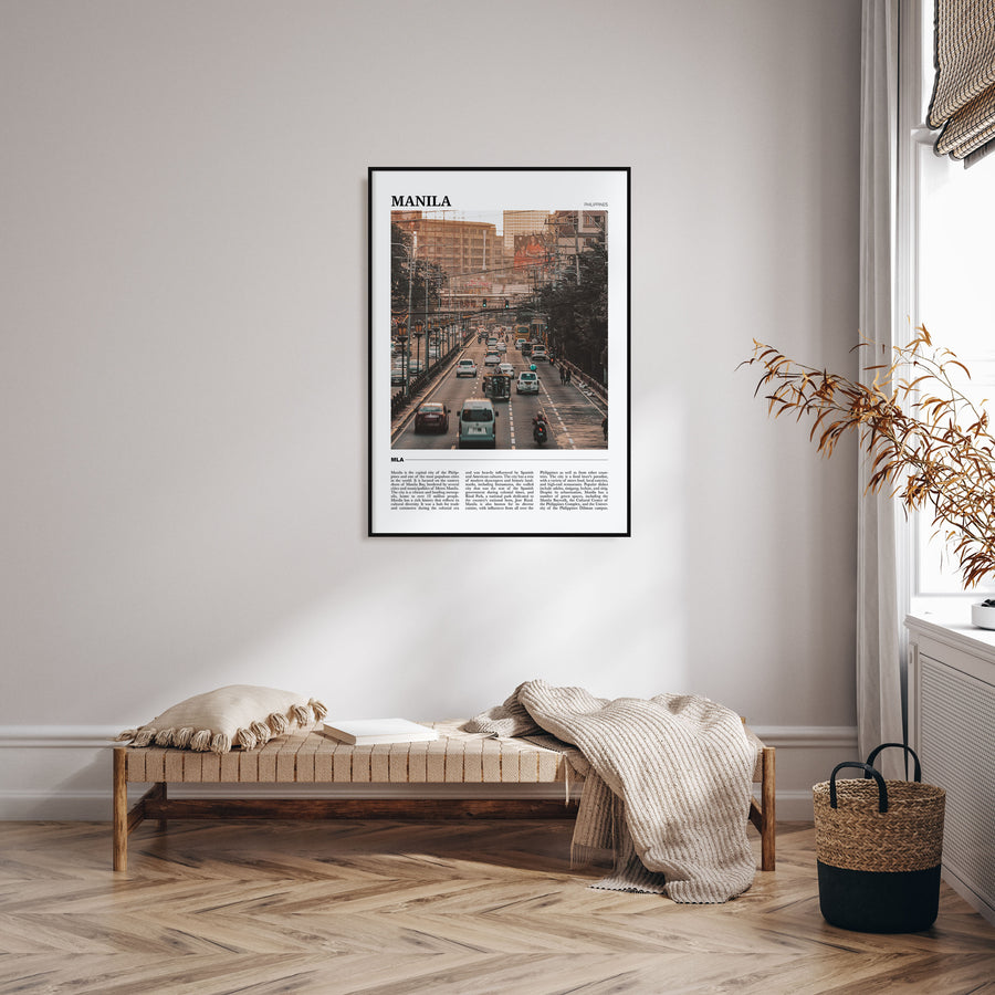 Manila Travel Color Poster