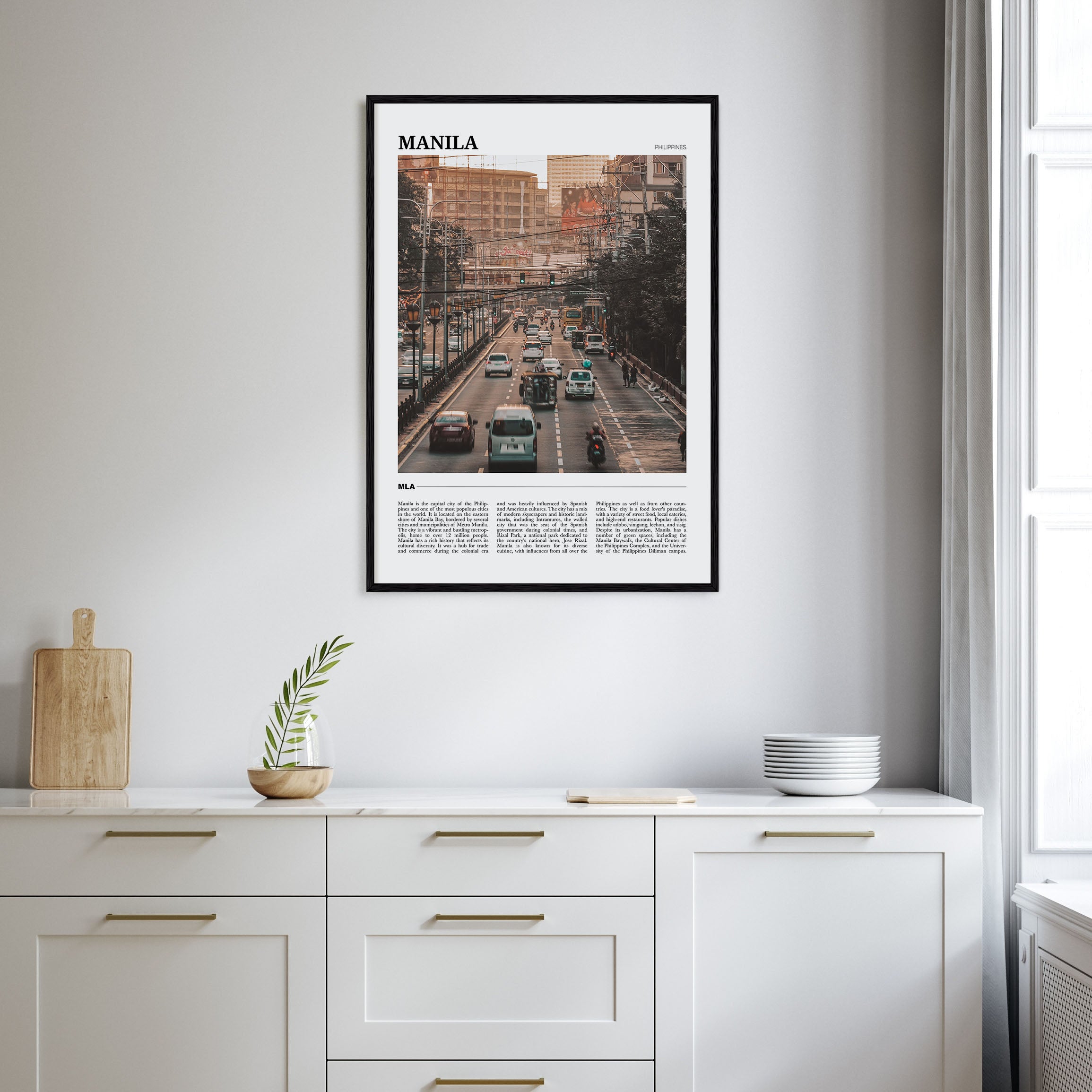 Manila Travel Color Poster